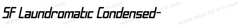 SF Laundromatic Condensed字体转换